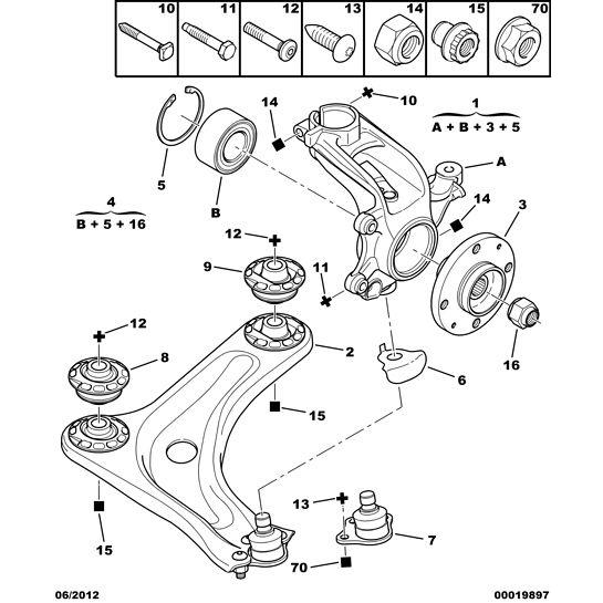 Front Triangle Arm Ball-Joint - Citroen C3 2002-2005 Petrol | 364065