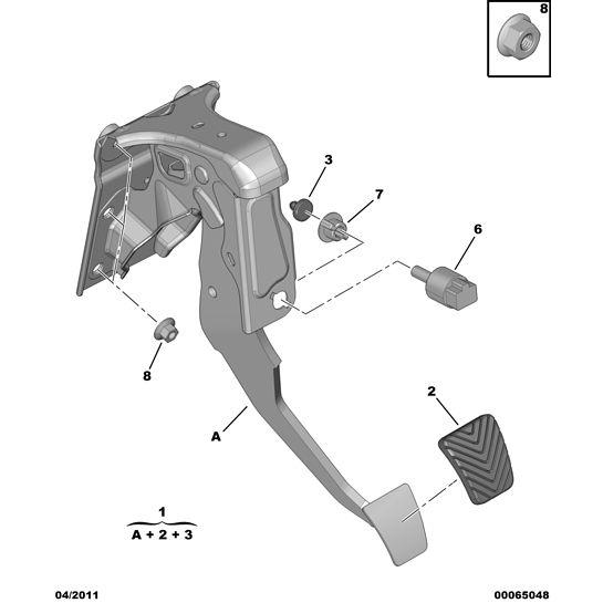 Switch-Brake Light - Citroen C-Crosser 2007-2012 Diesel | 453456