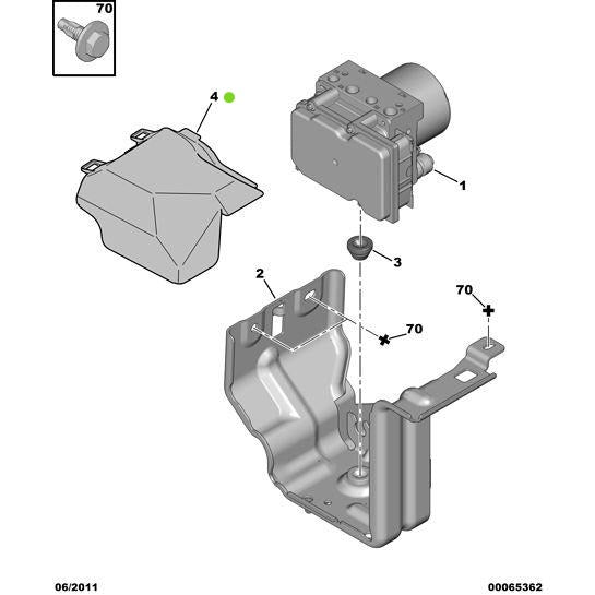 Genuine Peugeot Flexible Mounting - Citroen Ds5 2011-2021 Petrol | 454851 | 454851