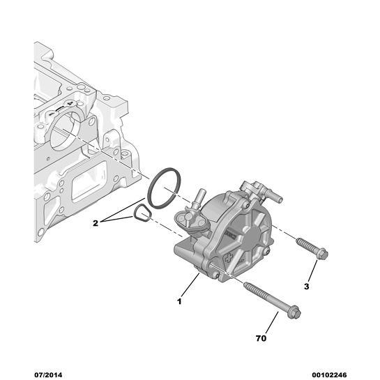 Vacuum Pump Gasket - Citroen Dispatch 2016-2020 Diesel | 455624
