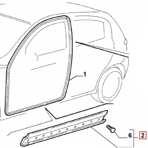 Door Seal - Alfa Romeo 147 | 46795538