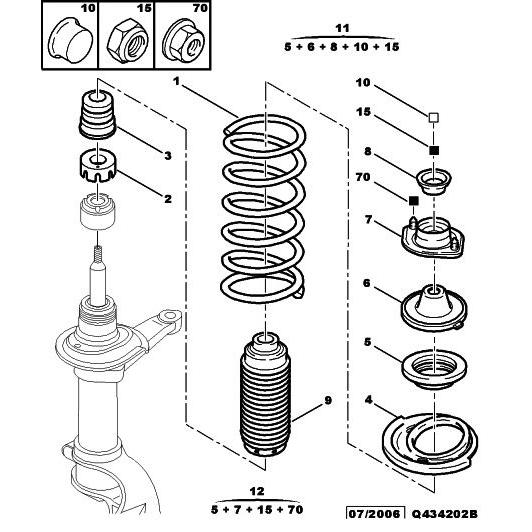 Front Suspension Spring - Citroen Saxo 1996-2004 | 5002S9