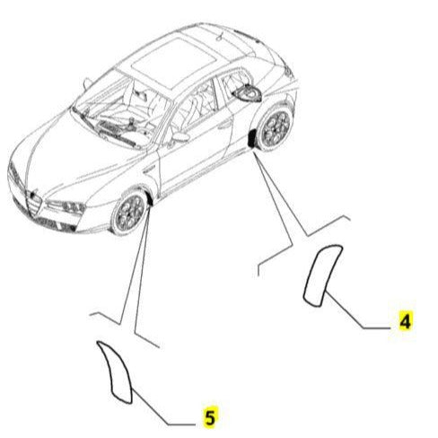 Nearside Front Stonechip Tape - Alfa Romeo Brera/Spider | 50505560