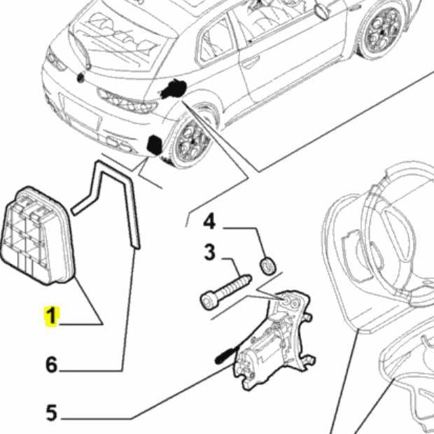 Rear Panel Air Vent - Alfa Romeo Brera / Spider | 50507669
