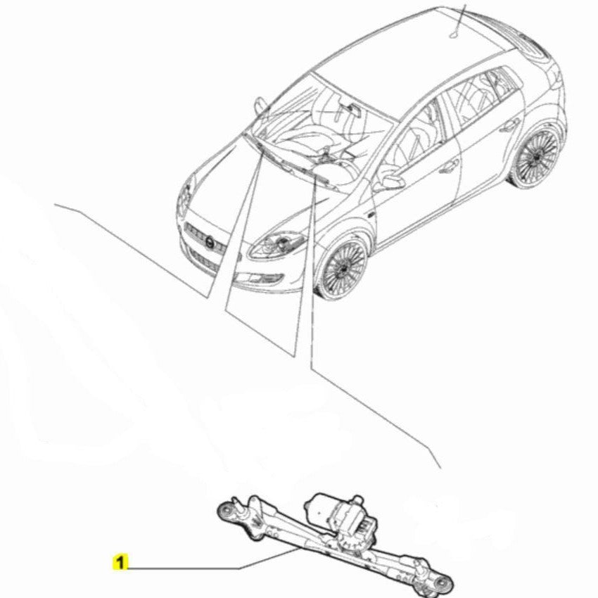 Wiper Linkage - Fiat Bravo | 51757841