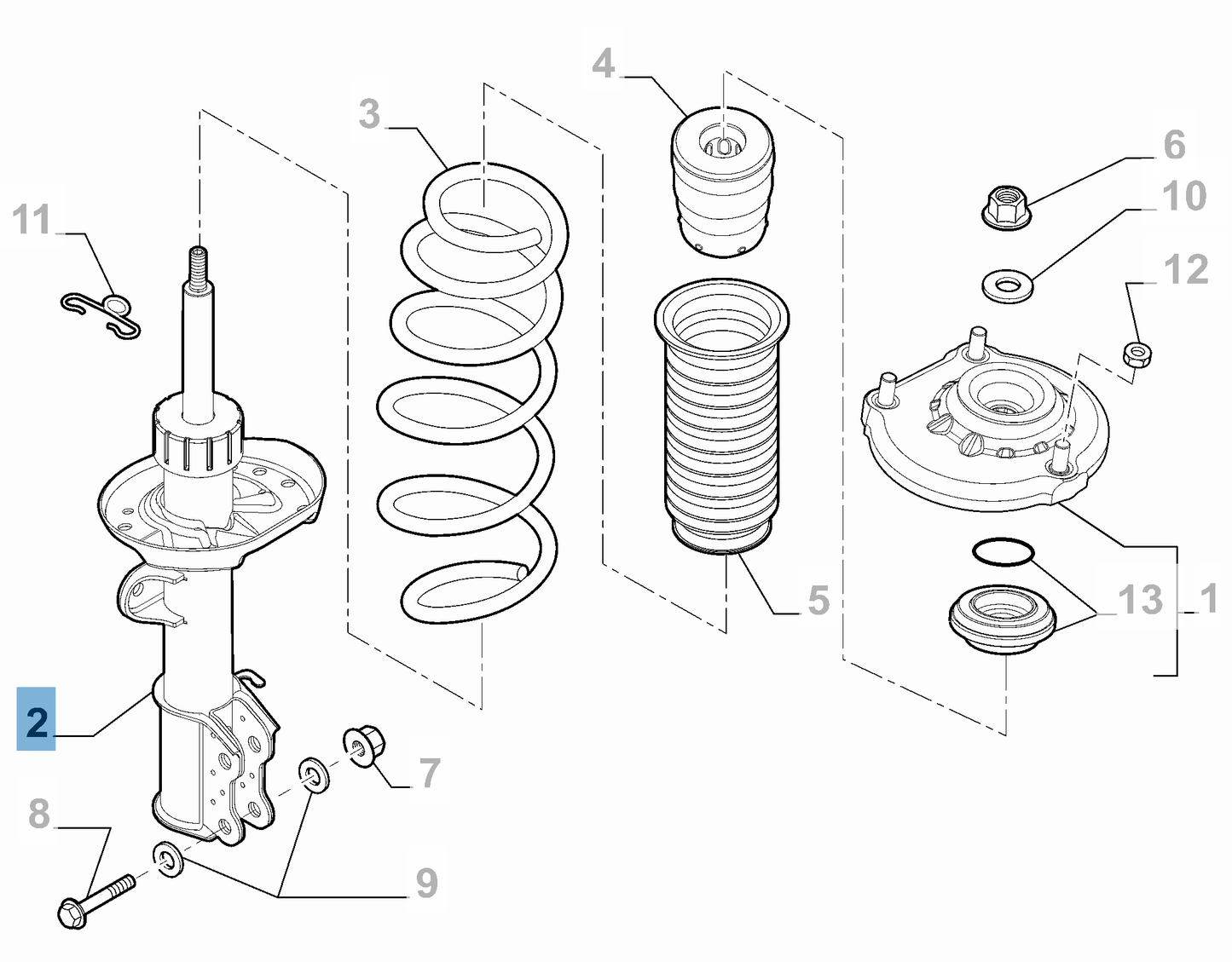 Genuine Fiat Shock Absorber | 52093956
