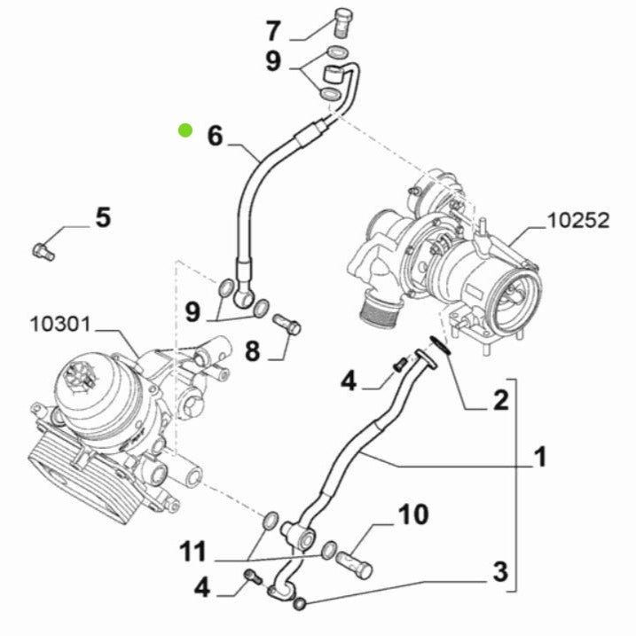 Genuine Turbo Pipe - Alfa Romeo Giulietta | 55215972