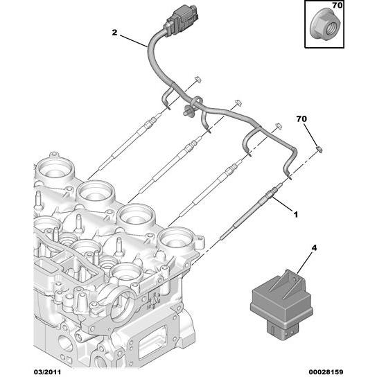 Preheating Glow Plug - Citroen C3 2002-2005 Petrol | 5960E9