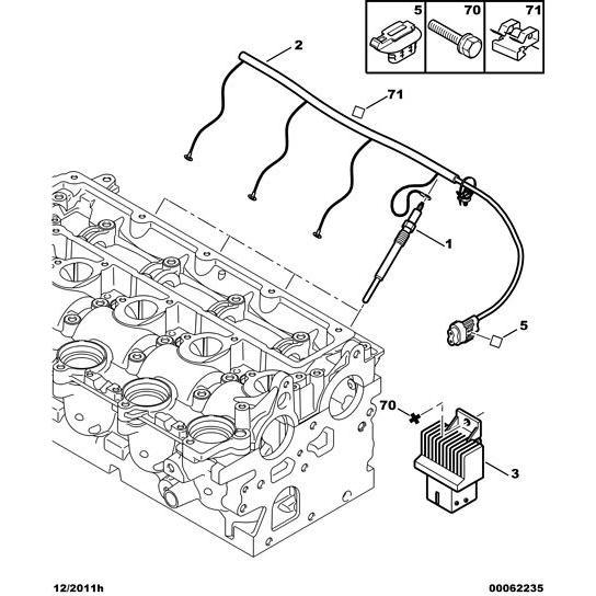 Preheating Plug - Citroen C8 2002-2008 Diesel | 5960F4