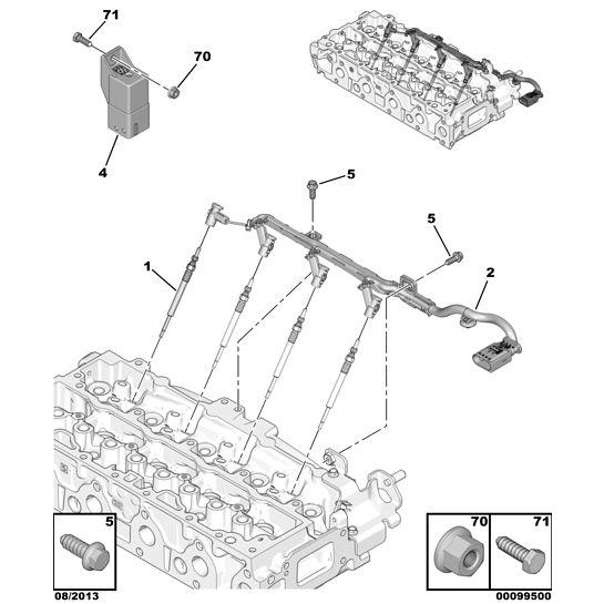 Genuine Peugeot Glow Plug - Citroen Dispatch 2016-2020 Diesel | 5960E6 | 5960K6