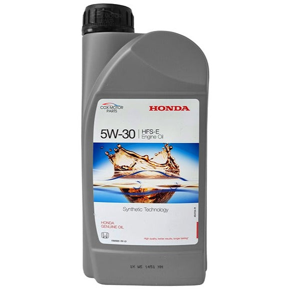 Genuine Honda Fully Synthetic Engine Oil 5W30 - 1 Litre | 08232P99C1LHE