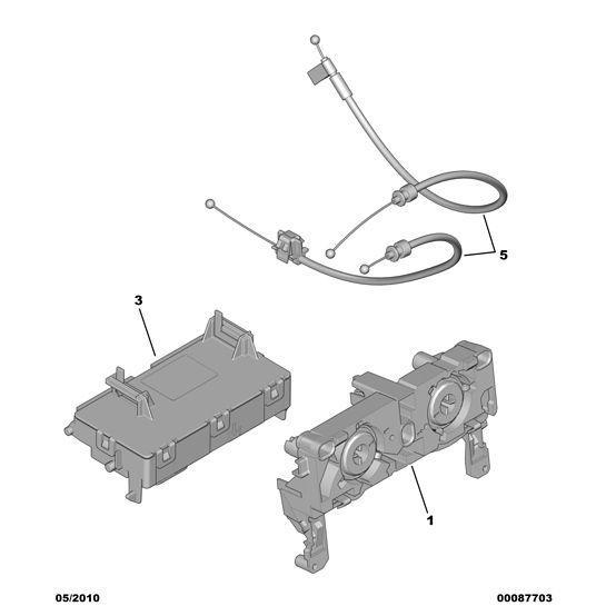 Heater Control Cable Assembly - Citroen DS4 2010-2021 Diesel | 6452W1