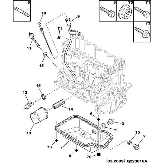 Self-Lock Self Tap Screw - Citroen Saxo 1996-2004 | 6923H0