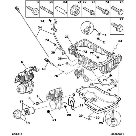 Copper Gasket - Citroen C-Crosser 2007-2012 Diesel | 698870
