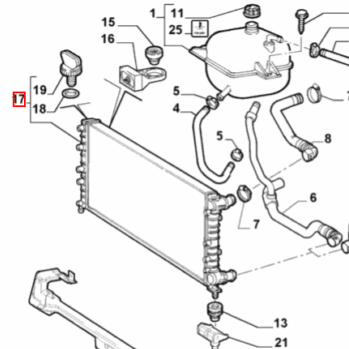 Genuine Fiat Radiator - Fiat Doblo | 71778305 | 71778305