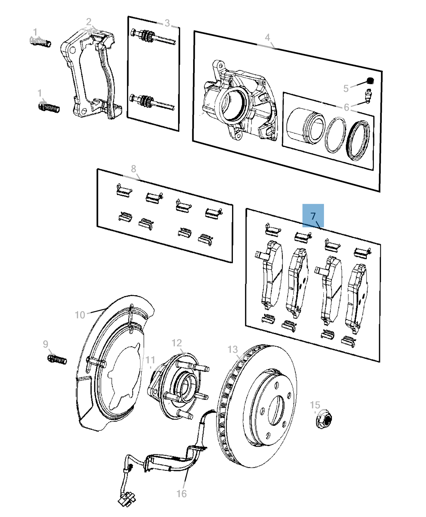 Genuine Jeep Brake Pad-Se | K68379582AB