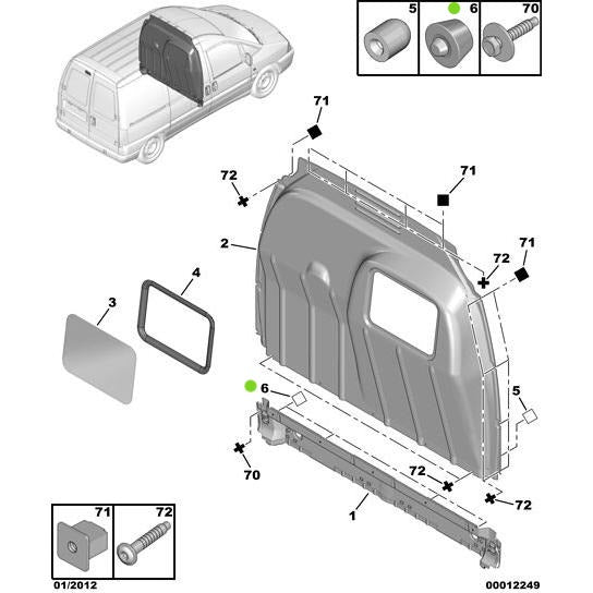 Genuine Peugeot Bonnet Stop - Citroen Dispatch 1994-2006 Diesel | 873361 | 873361