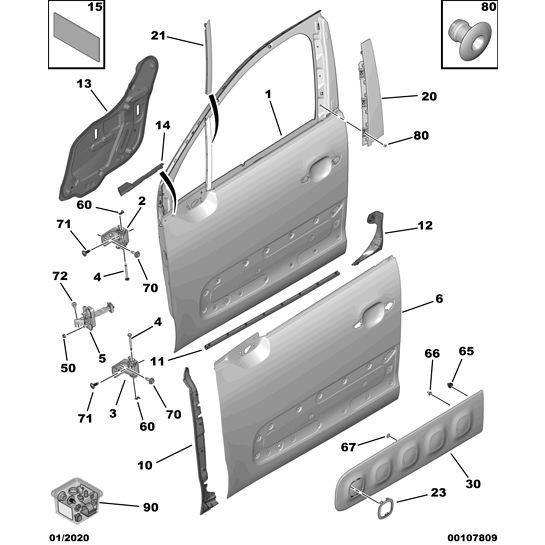 Door Stop - Citroen C3 2015-2021 Diesel | 9671891380