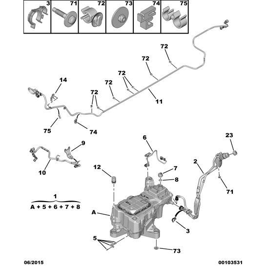 Fuel Tank Support - Citroen Berlingo 2015-2018 Diesel | 9802541080