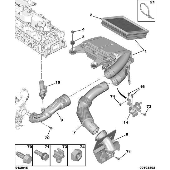 Engine Cover Bracket - Citroen Dispatch 2016-2020 Diesel | 9807296780