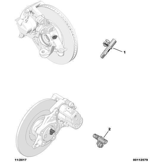 Genuine Peugeot Wheel Abs Sensor - Citroen Berlingo 2018-2021 Petrol | 9810728280 | 9810728280