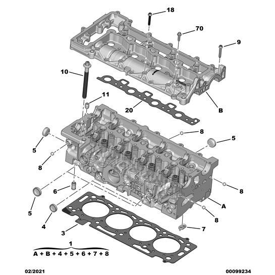Cylinder Head Gasket - Citroen Relay 2006-2019 Diesel | 9841824780