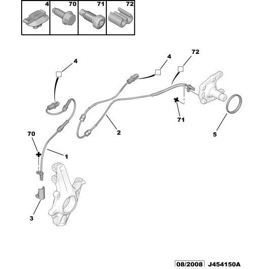 Wheel Abs Sensor - Citroen C3 2015-2021 Petrol | 9800035980