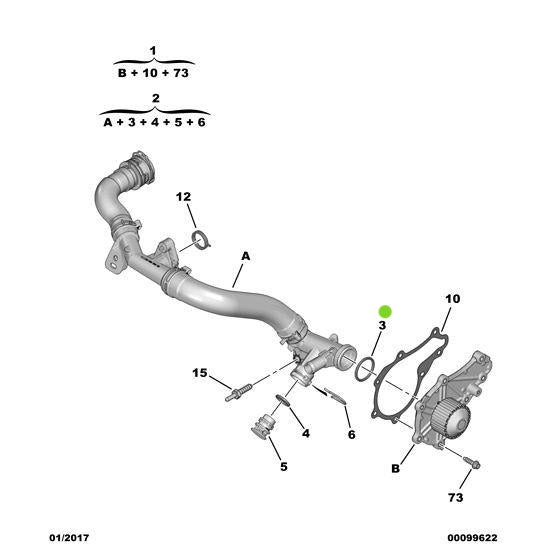 O-Ring - Citroen C3 Air Cross 2017-2021 Diesel | 9807178080