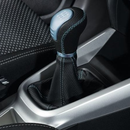 Genuine Leather Gear Knob (5 Speed) - Suzuki Vitara - Black And Blue | 990E0-54P36-BLU