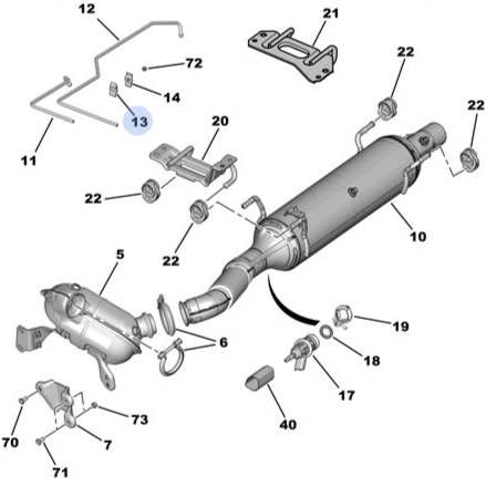 Particulate Filter - Peugeot Boxer 2.0 HDI Diesel | 1648181880