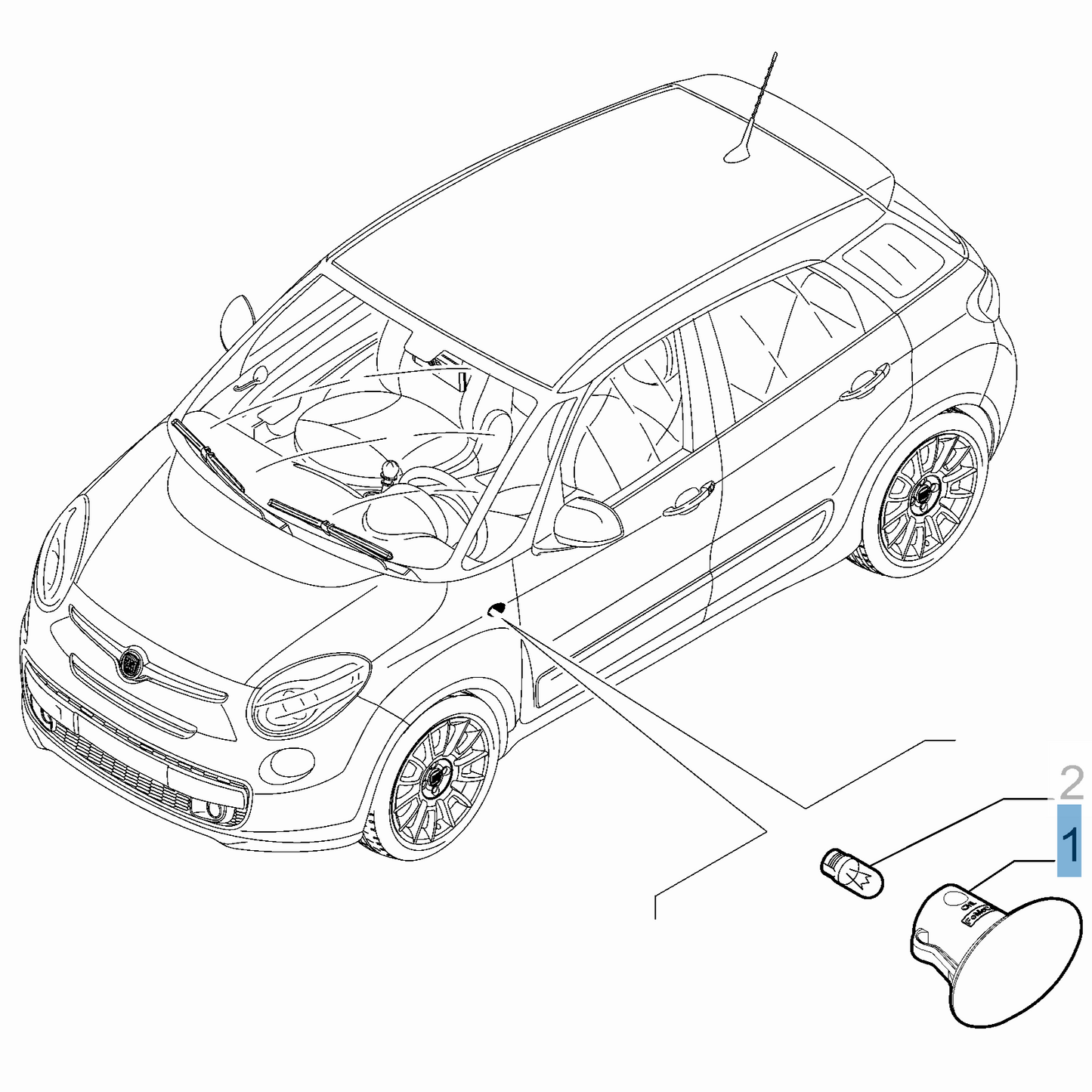 Side Direction Indicator Lamp - Fiat And Fiat Professional | 51956895