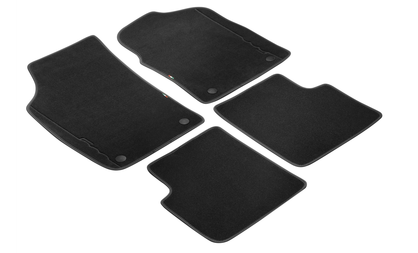 Carpet Mats - Fiat 500 - Black Trim - Right Hand Drive | 71807996
