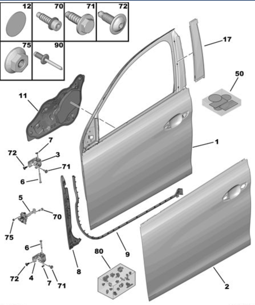 Genuine Peugeot Sealing Panel O/S | 9677923680