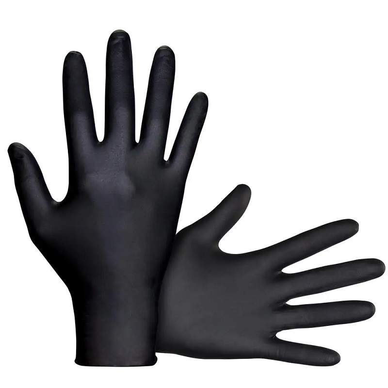 Trade Parts Xpress Large Black Nitrile Gloves | BLKNITL