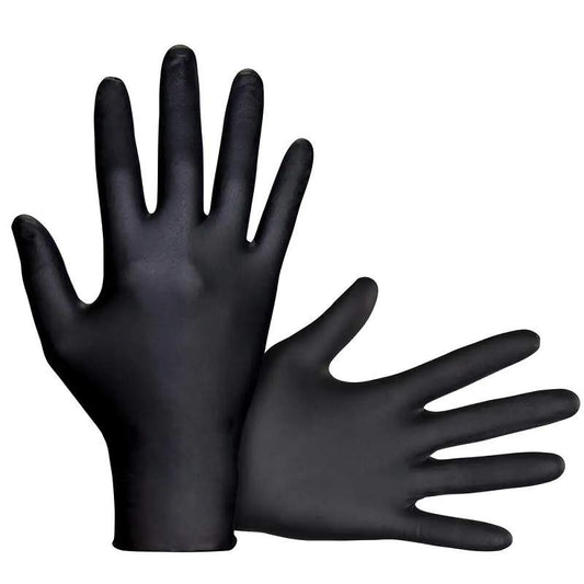 Trade Parts Xpress Large Black Nitrile Gloves | BLKNITL