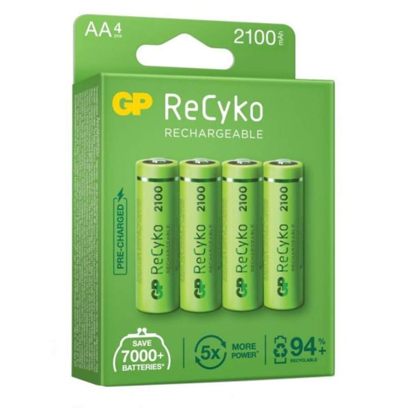 GP Super Aa Rechargeable Batteries | ECYKO2100AA