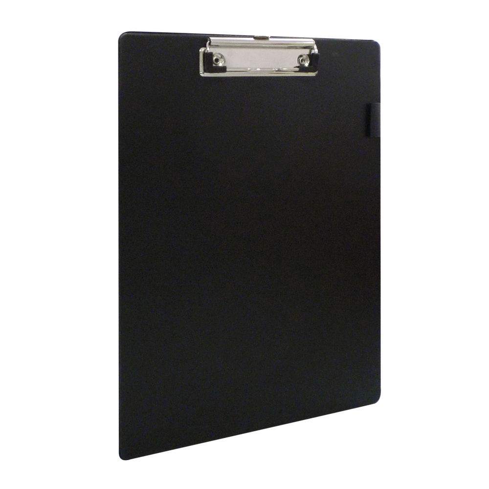 Pvc Clipboard Foolscap Black | FIL03