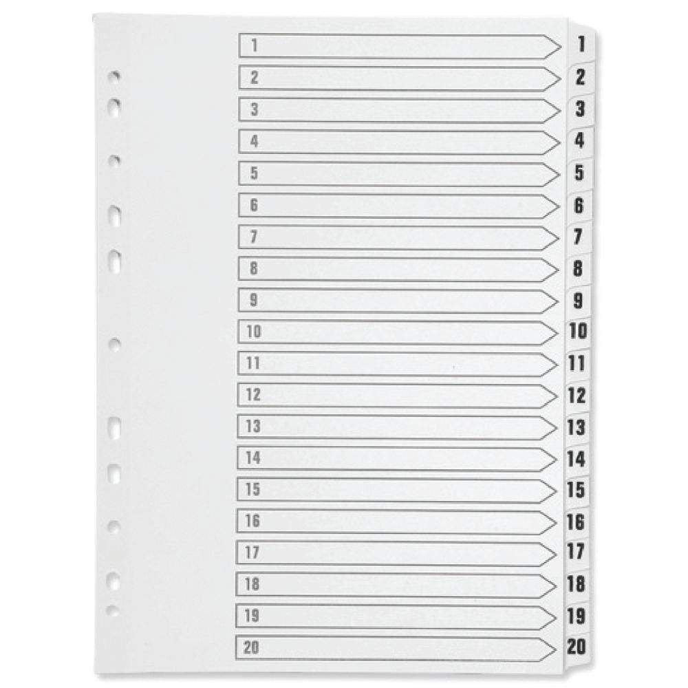 20 Part A-Z Index Multipunched | FIL05