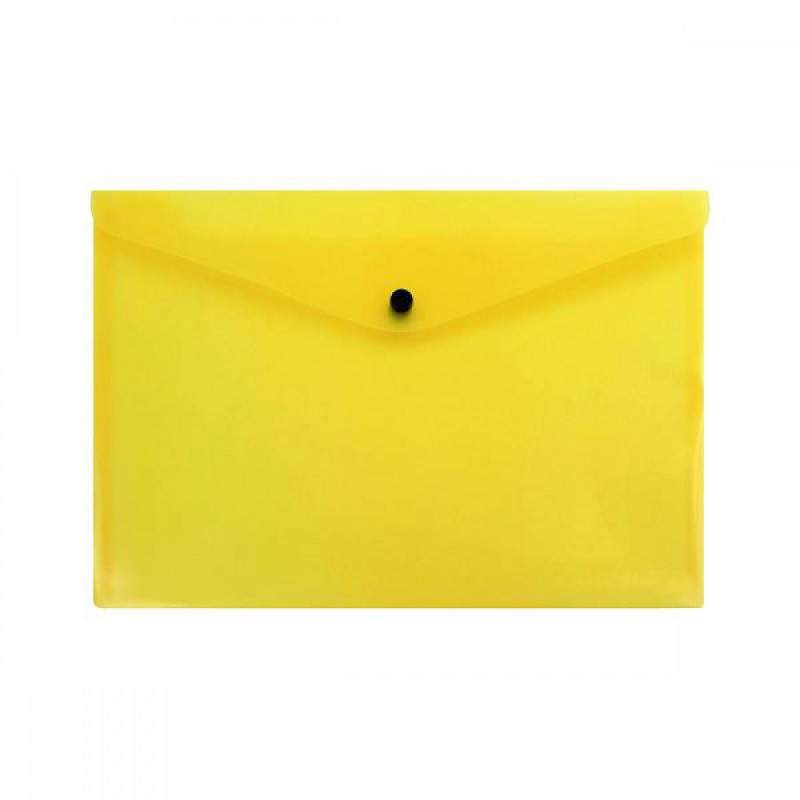 A4 Yellow Plastic Popper Folde | FIL20