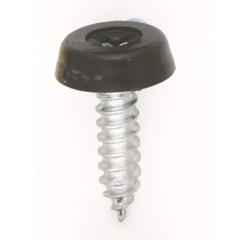 Stoneacre Plate Moulded Screw Black | NP09