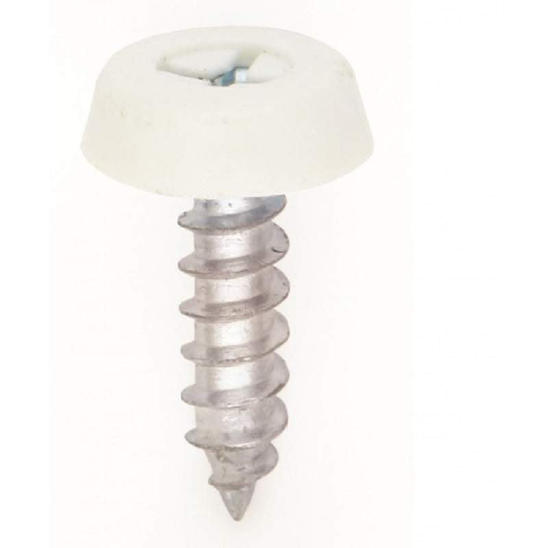 Stoneacre Plate Moulded Screw White | NP10