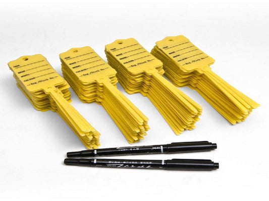 Autotag Yellow Plastic Car Key Tags | TAG005