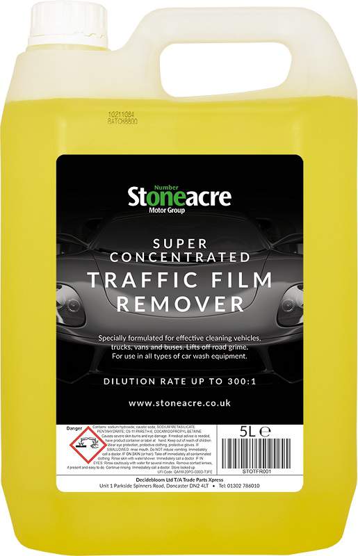 Stoneacre Traffic Film Remover 5Ltr | TFR001