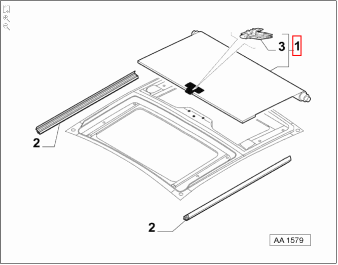 Sunroof Curtain - Grande Punto / Abarth | 77364751