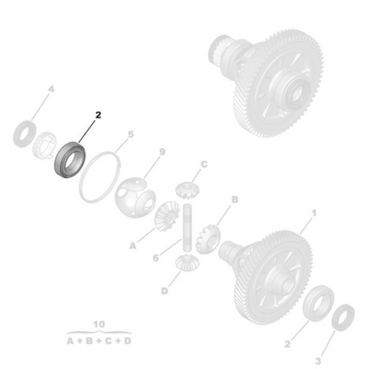 1x Genuine Differential Bearing - Peugeot 106 / 308 / 508 Diesel | 312518