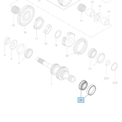 Genuine Bearing Roller - Vauxhall Vivaro 2001-2021 | 93198816