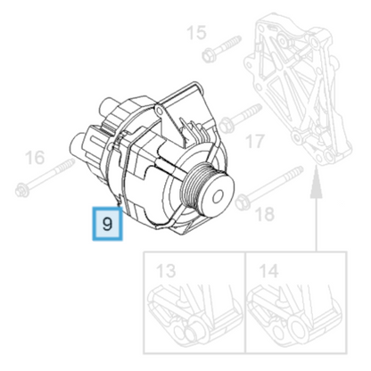 Genuine Alternator - Vauxhall Corsa D 2007-2014 1.3 Diesel | 13256932