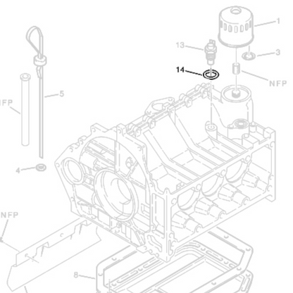Genuine 8,3X24-2 Oil Pressure Switch Seal - Citroen Relay/Peugeot Boxer | 031326