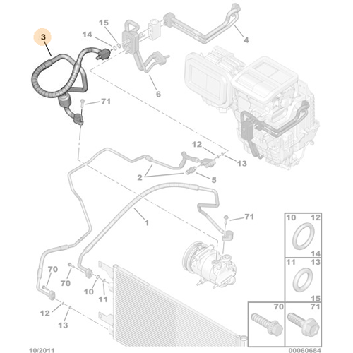 Genuine Freon Tube - Peugeot Boxer III / Citroen Relay III | 1620301280