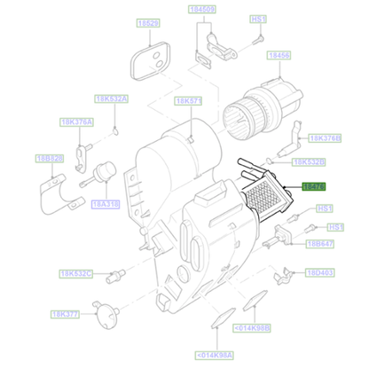 Genuine Air Conditioning Radiator - Ford Transit 2006-2014 | 1406321